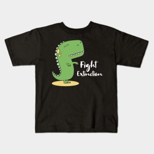 'Fight Extinction' Environment Awareness Shirt Kids T-Shirt